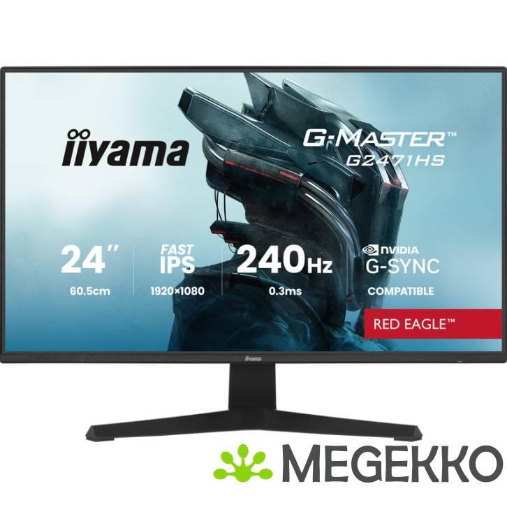 Iiyama G-Master G2471HS-B1 24  Full HD IPS 240Hz Gaming, Computers en Software, Overige Computers en Software, Nieuw, Verzenden