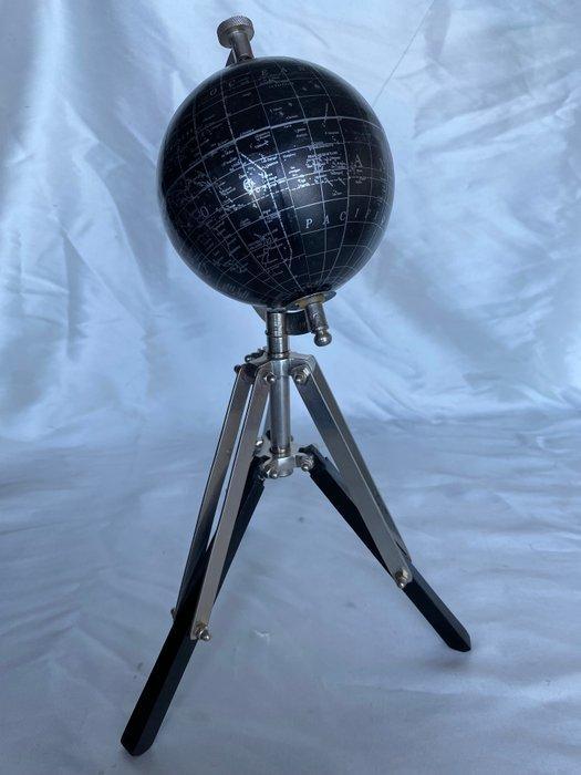 Globe - 1990-2000 - Vintage, tripod met structuur van metaal, Antiek en Kunst, Curiosa en Brocante
