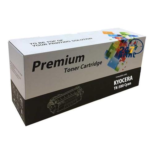 Huis-Merk  Kyocera TK-580C Toner Cyan 2.8k 247Print, Informatique & Logiciels, Fournitures d'imprimante, Toner, Envoi