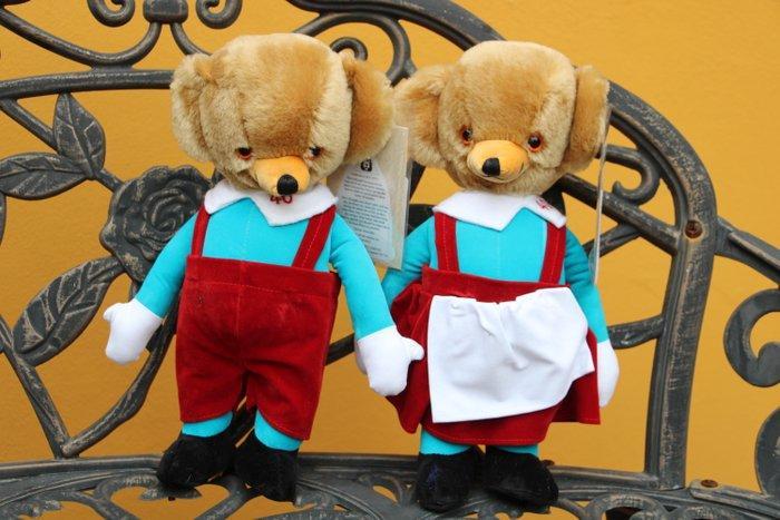 Merrythought: Teddybeer Mr & Mrs. Twisty Cheeky - Teddybeer, Antiek en Kunst, Antiek | Speelgoed