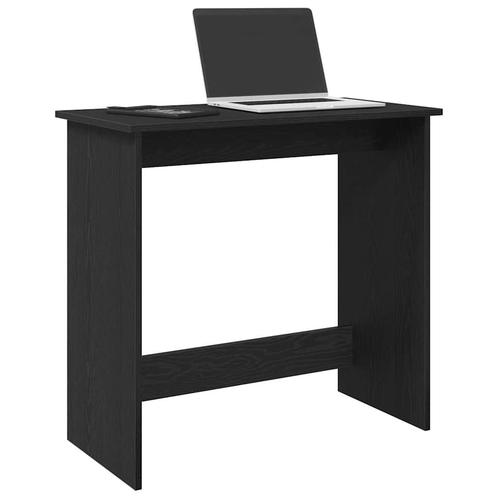 vidaXL Bureau 80x40x75 cm bewerkt hout zwart, Huis en Inrichting, Bureaus, Nieuw, Verzenden