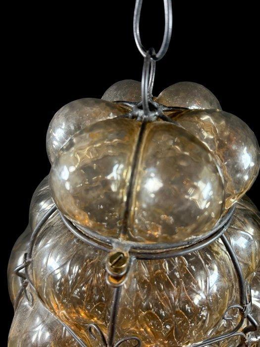 Plafondlamp - Glas - Een glazen hanglamp, Venetiaanse stijl., Antiquités & Art, Curiosités & Brocante