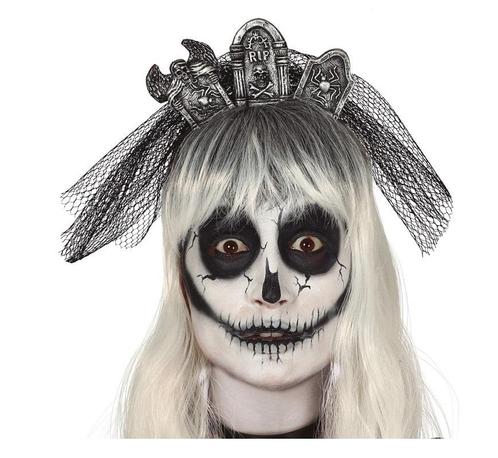 Halloween Haarband Grafstenen Sluier, Hobby en Vrije tijd, Feestartikelen, Nieuw, Verzenden