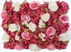 Flowerwall, 4x panelen kunstbloemen decoratie - bloemenmuur, Maison & Meubles, Maison & Meubles | Autre, Ophalen of Verzenden