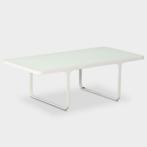 Naugthone Trace bijzettafel, melkglas / wit, 110 x 55 cm, Huis en Inrichting, Stoelen, Ophalen of Verzenden, Gebruikt
