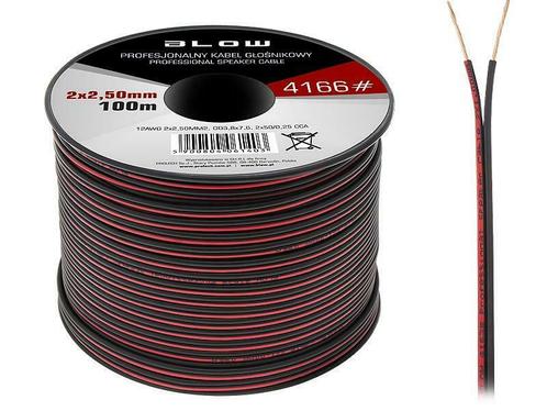 kabel 2 x 2.50 mm² op rol van 100 meter, Doe-het-zelf en Bouw, Elektriciteit en Kabels, Kabel of Snoer, Verzenden