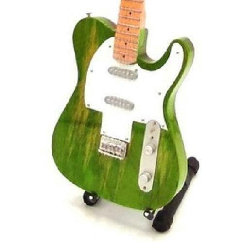 Miniatuur Fender Telecaster gitaar met gratis standaard, Collections, Cinéma & Télévision, Envoi
