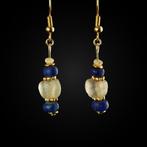 Oud-Romeins Earrings, Pendant, met Romeinse glazen kralen