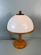 Lamp - Retro Mushroom Lamp met Houten Frame en Plexiglas Kap