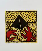 Keith Haring - “Red dogs with pyramid, 1982”. Licensed by