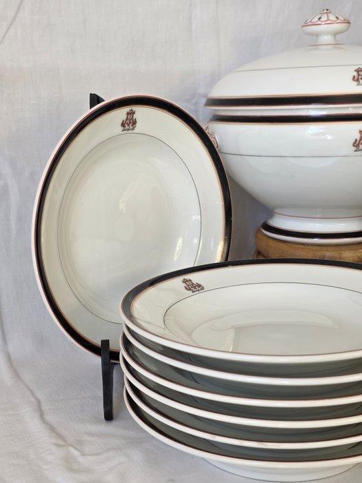 Tafelservies (13) - Porselein - Soepservies van porselein, Antiek en Kunst, Antiek | Glaswerk en Kristal