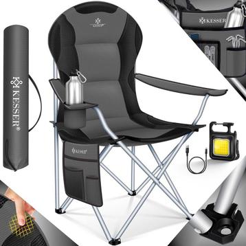 KESSER® Campingstoel - Opvouwbaar Klapstoel - Antraciet beschikbaar voor biedingen
