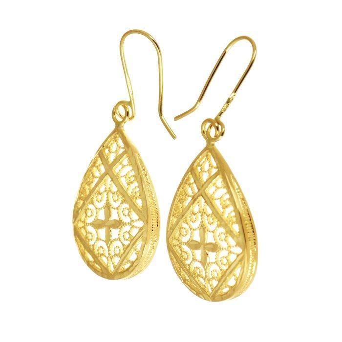 Oorbellen - 18 karaat Geel goud, Handtassen en Accessoires, Oorbellen