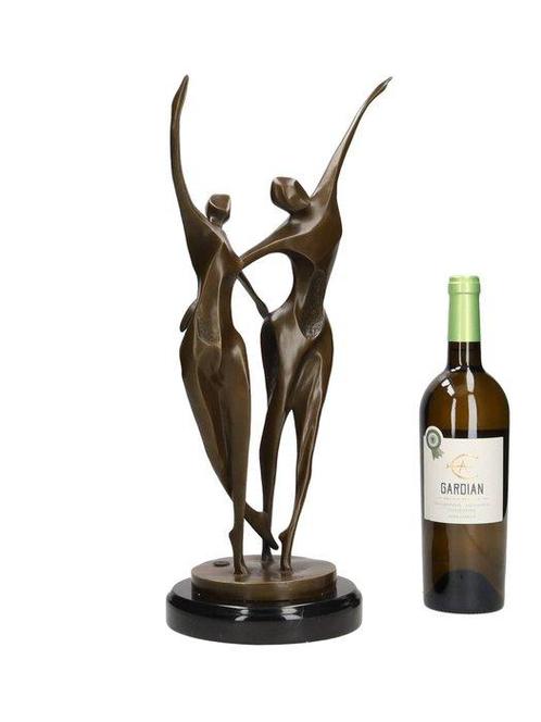sculptuur, A dancing couple - 48 cm - Brons, Marmer, Antiek en Kunst, Kunst | Designobjecten