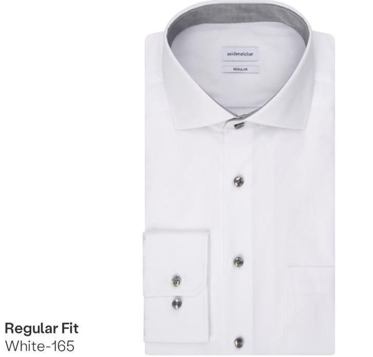 2dekans | Seidensticker Business Shirt White-665 SF Spread, Kleding | Heren, Overhemden, Ophalen of Verzenden