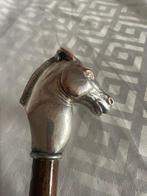Wandelstok - Hout, Messing, zilver gelamineerd - Cavallo -