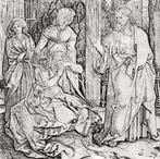 Marcantonio Raimondi after Albrecht Dürer - Christ Taking