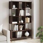 vidaXL Boekenkast 102x28x172 cm bewerkt hout bruin, Huis en Inrichting, Verzenden, Nieuw