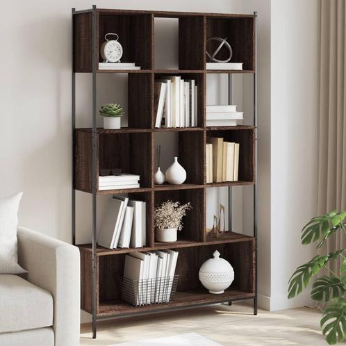 vidaXL Boekenkast 102x28x172 cm bewerkt hout bruin, Huis en Inrichting, Kasten | Boekenkasten, Nieuw, Verzenden