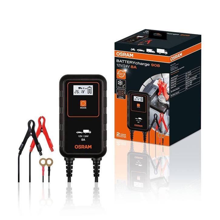 Osram BATTERY Charge 908 Acculader, Auto-onderdelen, Elektronica en Kabels, Nieuw, Ophalen of Verzenden