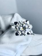 Bague tendance - 18 carats Or blanc - 3.00ct. tw. Diamant, Handtassen en Accessoires, Antieke sieraden
