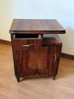 Table de chevet - Ronce de noyer - Commode vintage Art déco, Antiquités & Art