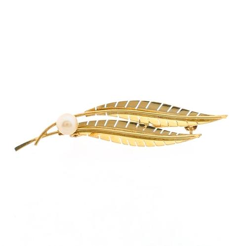 Gouden veer broche met parel | Vintage (gouden broche), Bijoux, Sacs & Beauté, Broches, Enlèvement ou Envoi