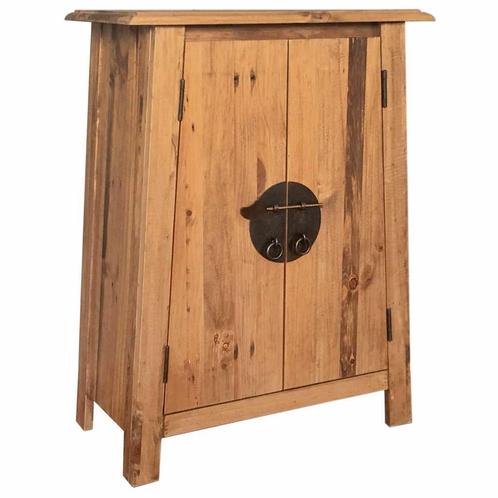 vidaXL Badkamerkastje 59x32x80 cm massief grenenhout, Huis en Inrichting, Badkamer | Badkamermeubels, Nieuw, Verzenden