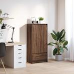 vidaXL Kast met lade 55,5x34x119,5 cm spaanplaat bruin, Verzenden, Nieuw