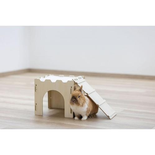 Knaagdierbucht met loopplank en kussentje, 53 x 28 x 25 cm -, Dieren en Toebehoren, Stalling en Weidegang