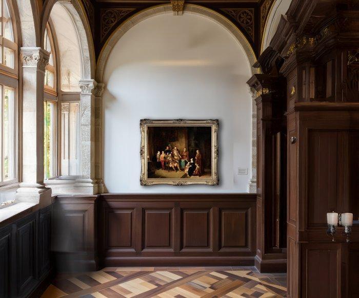 Louis De Taeye (1822–1890) - De smeekbede van de gravin van, Antiek en Kunst, Kunst | Schilderijen | Klassiek