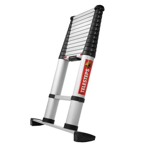 Telesteps Classico 3.8 Telescoopladder met balk, Doe-het-zelf en Bouw, Ladders en Trappen, Nieuw, Verzenden
