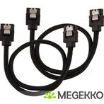 Corsair CC-8900248 SATA-kabel 2 stuks 0,3m Zwart, Verzenden, Nieuw