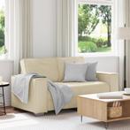 vidaXL Crème Loveseat Sofa - 120 cm Kunstleer, Verzenden, Nieuw
