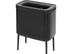 Brabantia Bo Wasmand - met Deksel - 60 l - Matt Black, Huis en Inrichting, Verzenden, Nieuw
