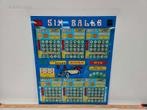 8x Frontplaat bingo/gokautomaat Wimi Six Balls, Ophalen, Nieuw