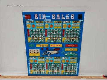 8x Frontplaat bingo/gokautomaat Wimi Six Balls beschikbaar voor biedingen