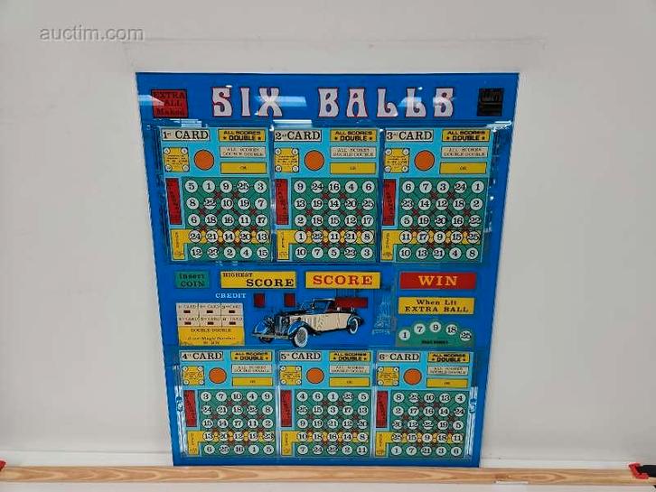 8x Frontplaat bingo/gokautomaat Wimi Six Balls, Diversen, Overige Diversen, Ophalen