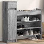 vidaXL Schoenenkast 100,5x28x100 cm bewerkt hout grijs, Verzenden, Nieuw