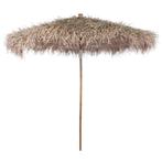 vidaXL Parasol en bambou avec toit en feuille de, Jardin & Terrasse, Verzenden, Neuf