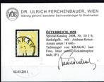 Oostenrijk 1858/1858 - Bijzonderheid uit 1858, nr. 10 Ib met, Timbres & Monnaies, Timbres | Europe | Autriche