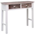 vidaXL Wandtafel 90x30x77 cm hout bruin, Huis en Inrichting, Tafels | Bijzettafels, Verzenden, Nieuw