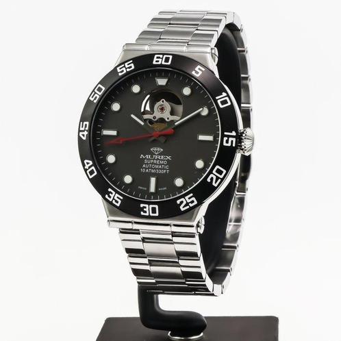 Murex - SUPREMO Open Heart Automatic - MUA672H-SB-3 - Sans, Handtassen en Accessoires, Horloges | Heren