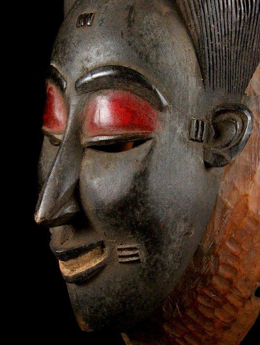 masker - Guro - Ivoorkust, Antiek en Kunst, Kunst | Niet-Westerse kunst