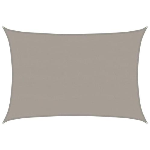 Zonnezeil 5x6m Lichtgrijs HDPE | Retour Deal | Tuin & Terras, Tuin en Terras, Schaduwdoeken, Nieuw, Verzenden