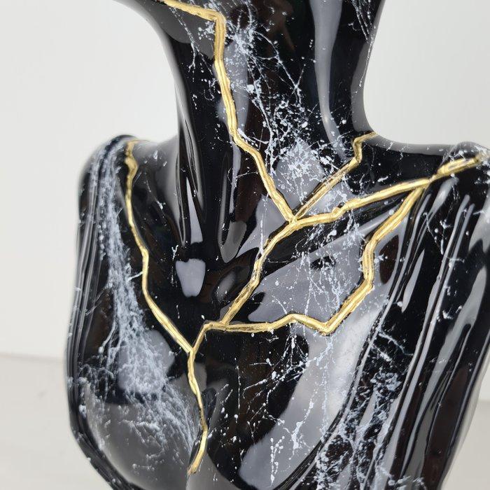 Santicri (1992) - Tired Face Black & White Marble, Antiquités & Art, Art | Objets design