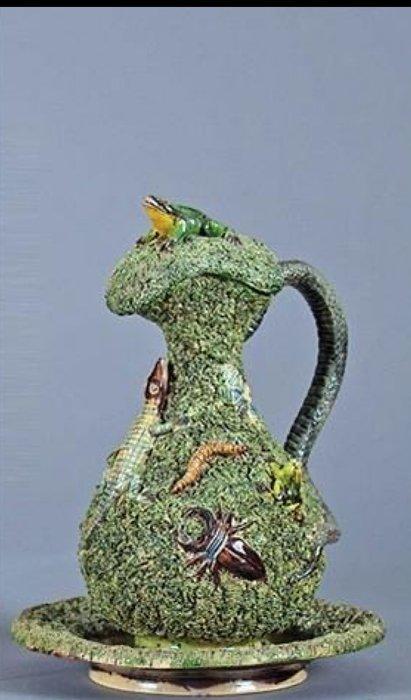 Caldas da Raiga - Aquamanile (2) - Grès - Jose Alves Cunha, Antiek en Kunst, Antiek | Glaswerk en Kristal