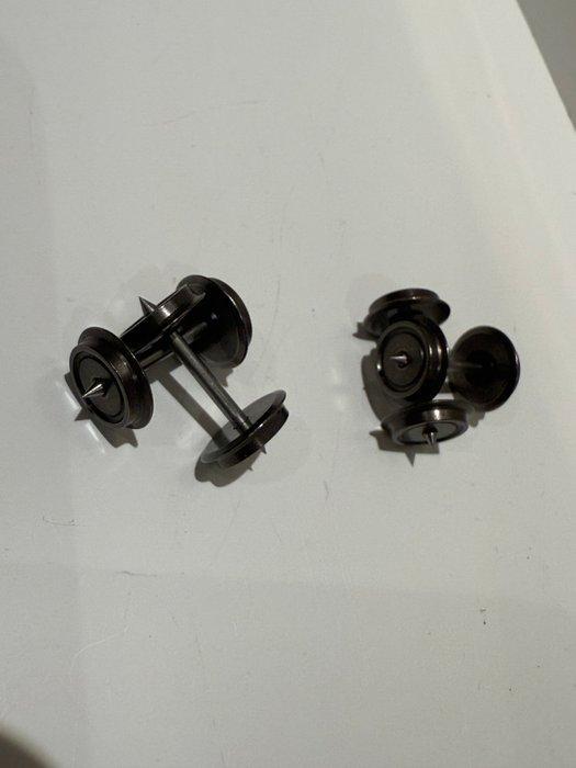 Roco H0 - Model treinbevestiging (24) - Set metalen assen en, Hobby en Vrije tijd, Modeltreinen | H0