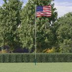 vidaXL Vlag met vlaggenmast Verenigde Staten 6,23 m, Diversen, Vlaggen en Wimpels, Verzenden, Nieuw
