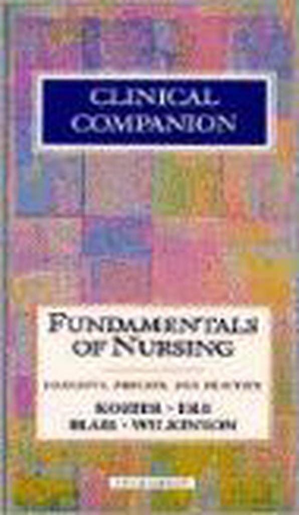 Clinical Companion to Fundamentals of Nursing 9780805334975, Boeken, Taal | Engels, Zo goed als nieuw, Verzenden